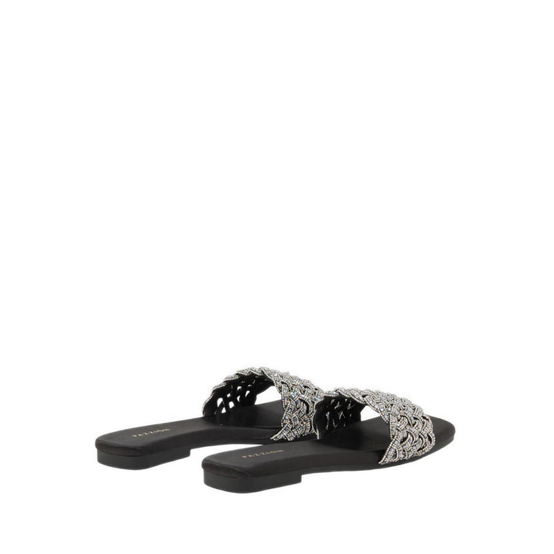 Pazzion Women's Wilda Crystal Embellished Slides - Black