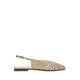 Pazzion Women's Ginevra Woven Slingback Flats - Gold
