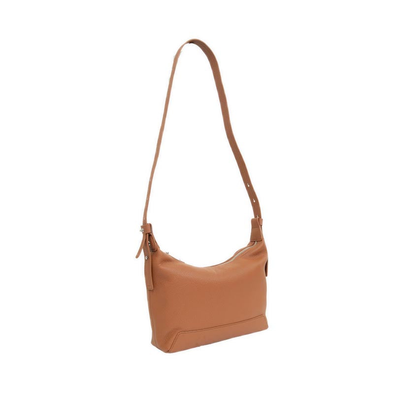Women's Giovanna Slouchy Leather Shoulder Bag - Camel