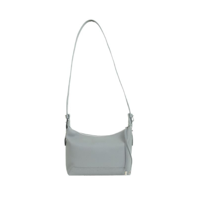 Women's Giovanna Slouchy Leather Shoulder Bag - Grey