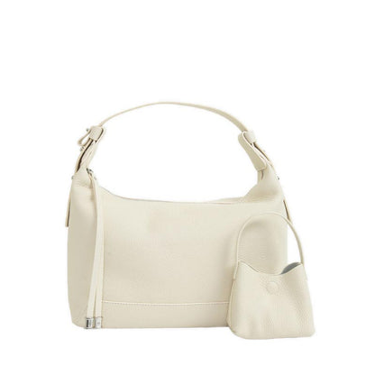 Women's Giovanna Slouchy Leather Shoulder Bag - Beige