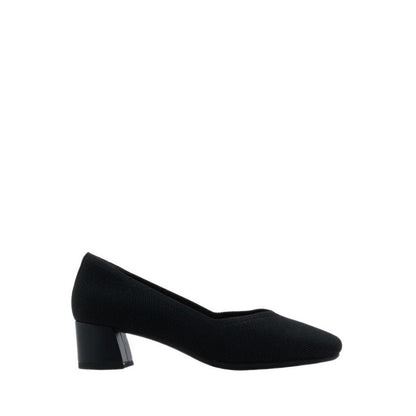 Glenda Flyknit Low Heels - Black
