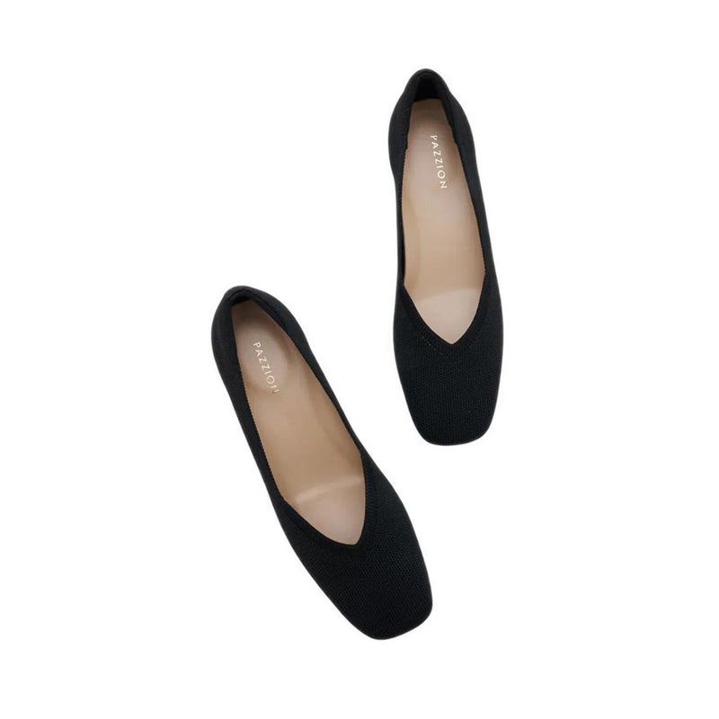 Glenda Flyknit Low Heels - Black