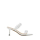 Pazzion Women's Greylisse Pearl Encrusted Sandal Heels - White