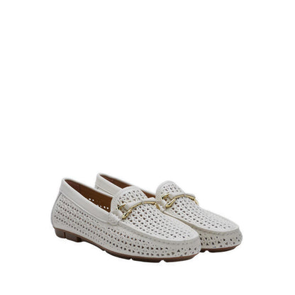Women's Haider Woven Perforated Moccasins - Beige