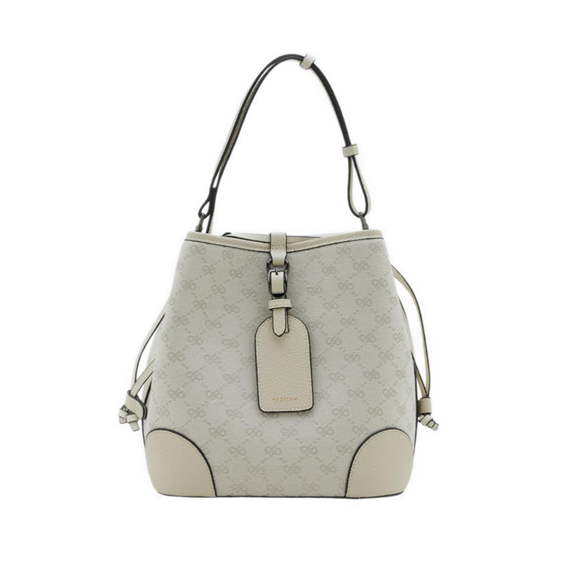Women's Hedi Monogram Bucket Bag - Beige