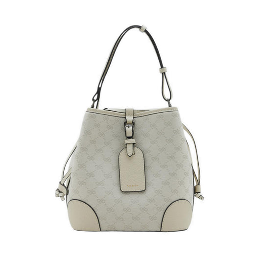 Women's Hedi Monogram Bucket Bag - Beige