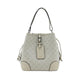Women's Hedi Monogram Bucket Bag - Beige