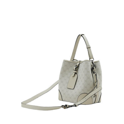 Women's Hedi Monogram Bucket Bag - Beige