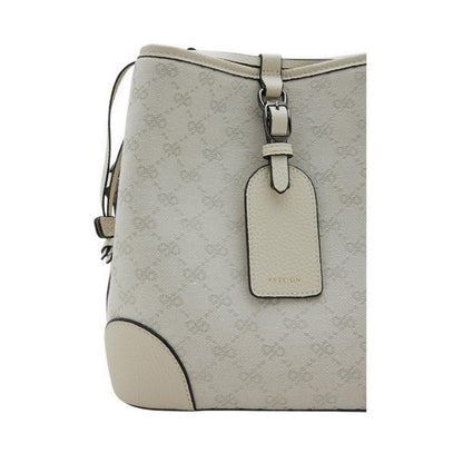 Women's Hedi Monogram Bucket Bag - Beige