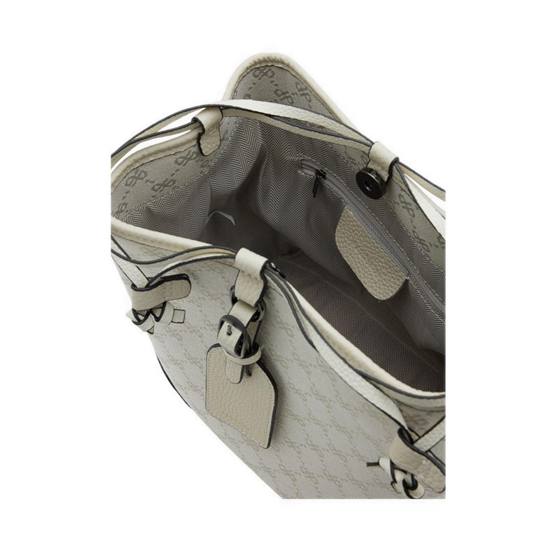 Women's Hedi Monogram Bucket Bag - Beige