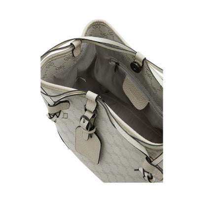 Women's Hedi Monogram Bucket Bag - Beige