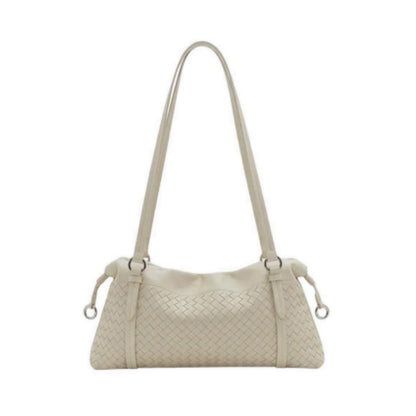 Pazzion Women's Ida Woven Leather Shoulder Bag - Beige