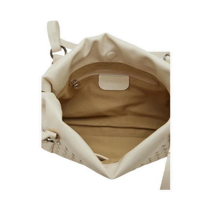 Pazzion Women's Ida Woven Leather Shoulder Bag - Beige