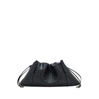 Pazzion Women's Ida Woven Leather Shoulder Bag - Black
