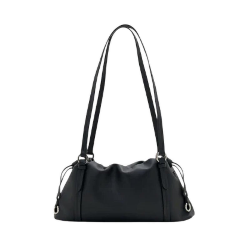 Pazzion Women's Ida Woven Leather Shoulder Bag - Black