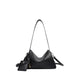 Pazzion Women's Ivana Lock Leather Bag - Black
