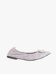 Pazzion Women's Harper Gold Buckled Pointed-Toe Flats - Grey