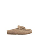 Pazzion Women's Jean Bow Suede Mules - Natural
