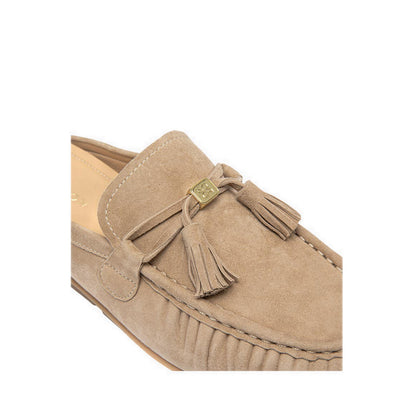 Pazzion Women's Jean Bow Suede Mules - Natural