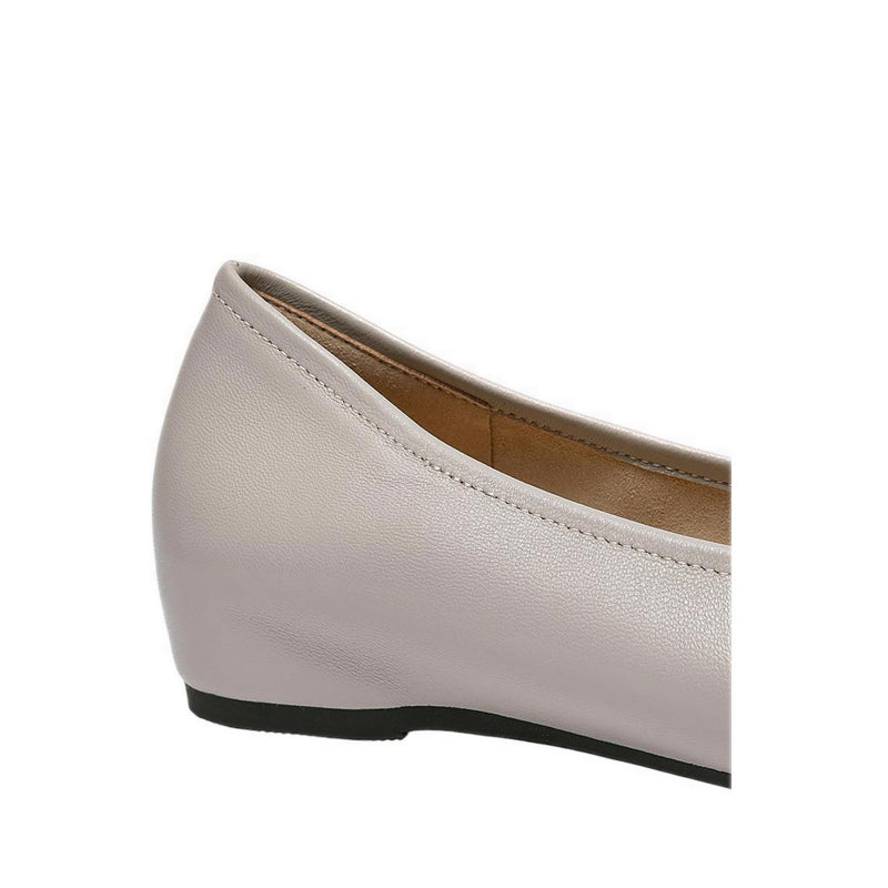 Pazzion Women's Jovena Floral Embellished Leather Pointed Flats - Grey