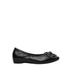 Pazzion Women's Jovena Floral Embellished Leather Pointed Flats - Black