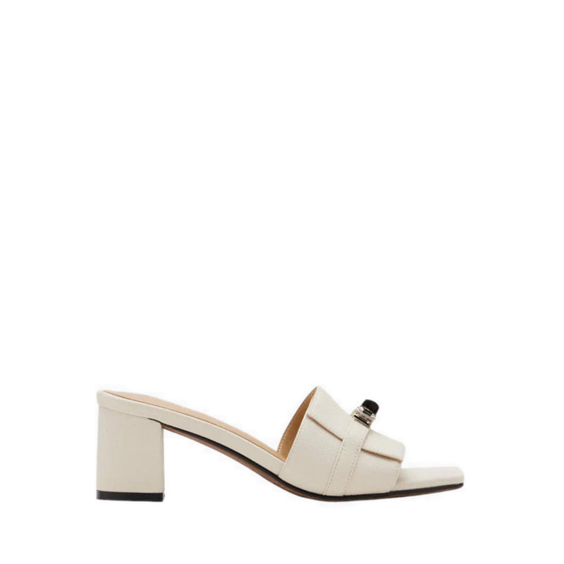 Lexley Twist Lock Accent Sandal Heels - Beige