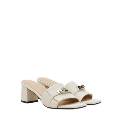 Lexley Twist Lock Accent Sandal Heels - Beige