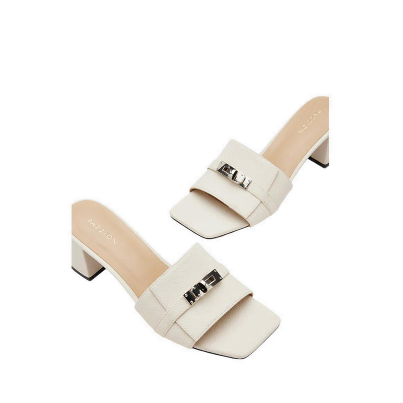 Lexley Twist Lock Accent Sandal Heels - Beige