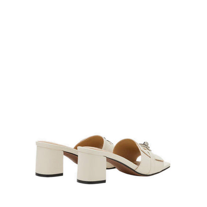 Lexley Twist Lock Accent Sandal Heels - Beige