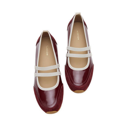 Women's Liravelle Double-Strap Suede Mary Janes - Maroon