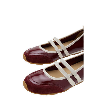 Women's Liravelle Double-Strap Suede Mary Janes - Maroon