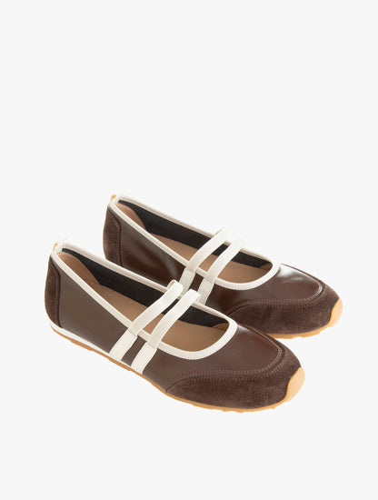 Pazzion Women's 6216-1A Flats - Brown
