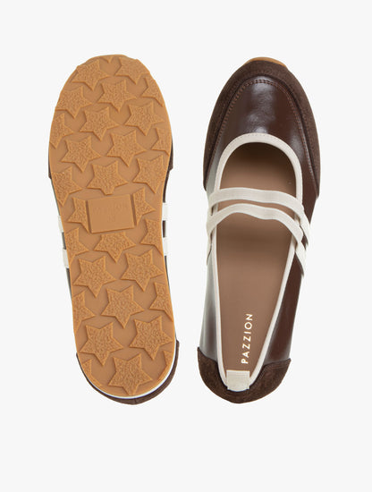Pazzion Women's 6216-1A Flats - Brown