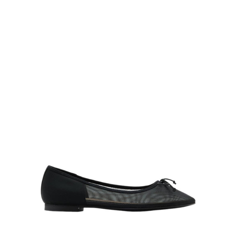 Pazzion Women's Lourdes Bow Mesh Flats - Black