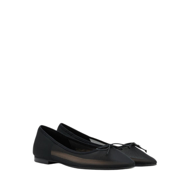 Pazzion Women's Lourdes Bow Mesh Flats - Black