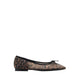 Pazzion Women's Lourdes Bow Mesh Flats - Brown
