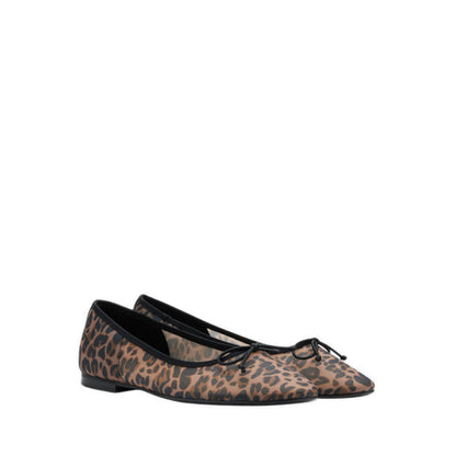 Pazzion Women's Lourdes Bow Mesh Flats - Brown