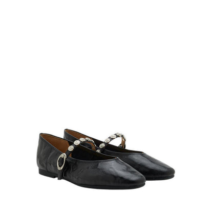 Pazzion Women's Lumi Coin-Studded Mary Janes - Black