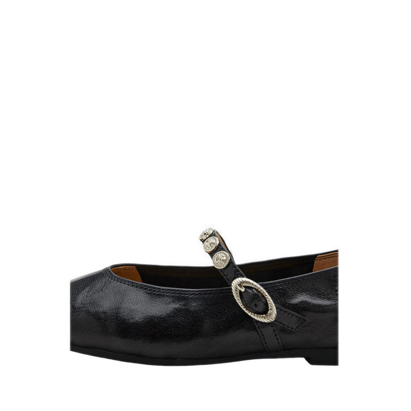 Pazzion Women's Lumi Coin-Studded Mary Janes - Black