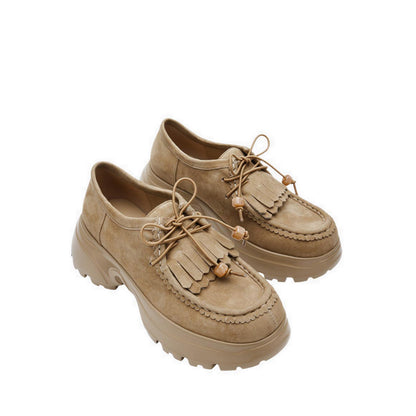 Women's Maeve Suede Fringed Loafers - Camel