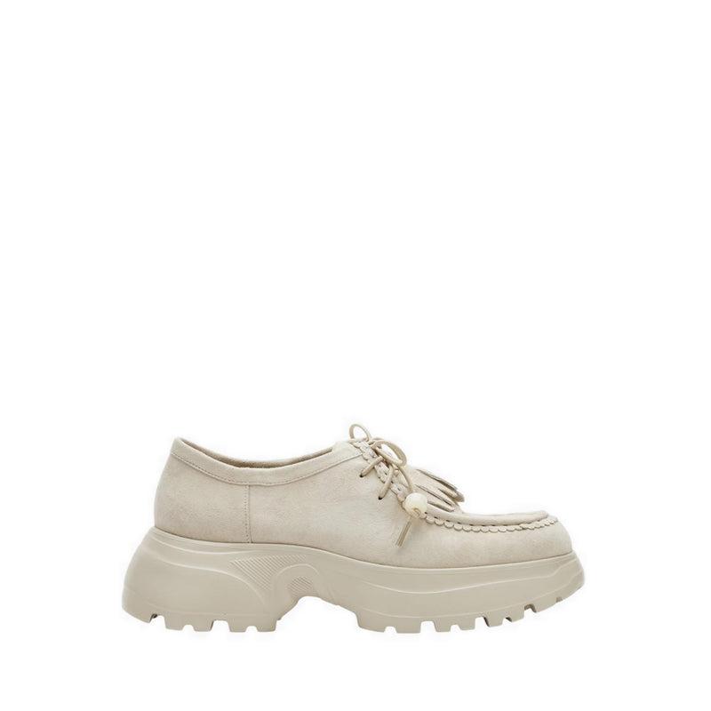 Women's Maeve Suede Fringed Loafers - Beige