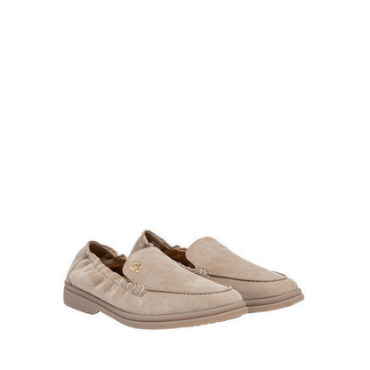 Pazzion Women's Mandy Suede Loafers - Beige