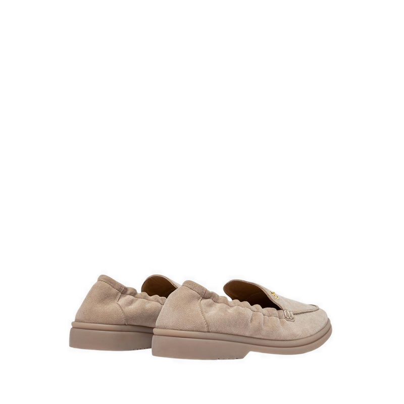 Pazzion Women's Mandy Suede Loafers - Beige