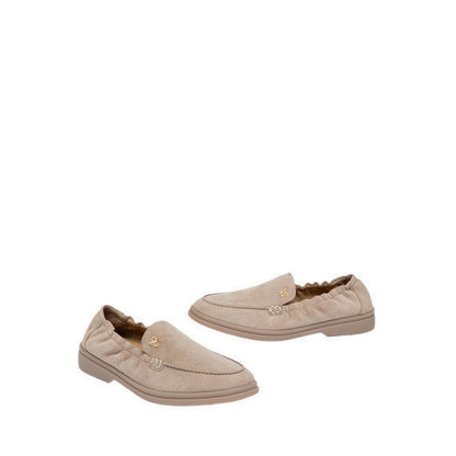 Pazzion Women's Mandy Suede Loafers - Beige