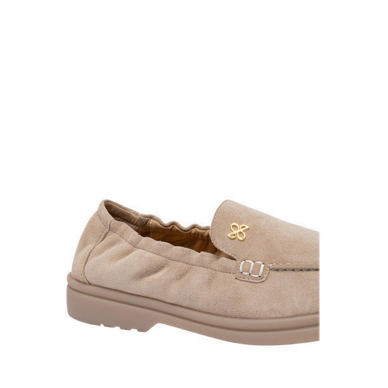 Pazzion Women's Mandy Suede Loafers - Beige