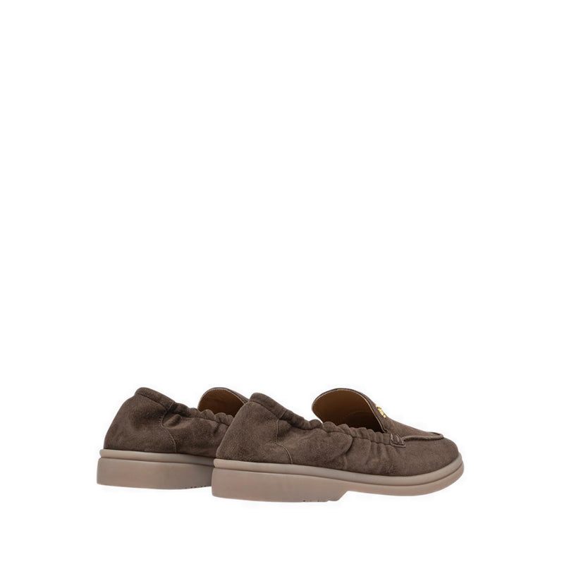Pazzion Women's Mandy Suede Loafers - Brown