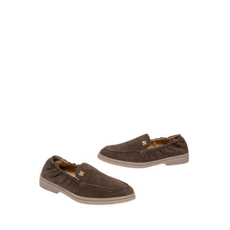 Pazzion Women's Mandy Suede Loafers - Brown