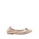 Pazzion Women's Mara Crystal Bow Ballerinas - Champagne