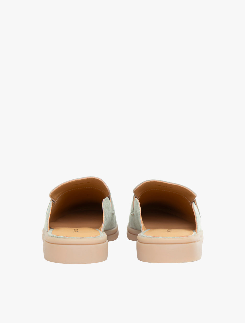Mavis Suede Mules - Light Green